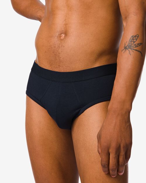 3 slips homme bleu