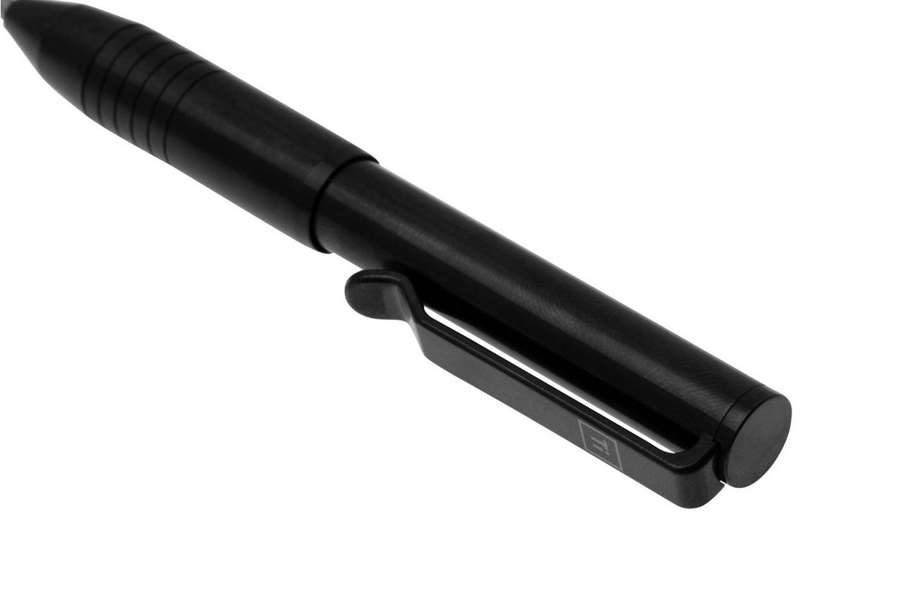Big Idea Design Ti Pocket Pro Pen TI-PP-BK Antique Black Titanium, auto adjusting everyday carry pen
