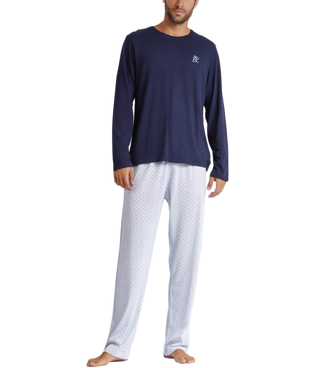 Pyjama pantalon top manches longues Stripes And Dots Admas