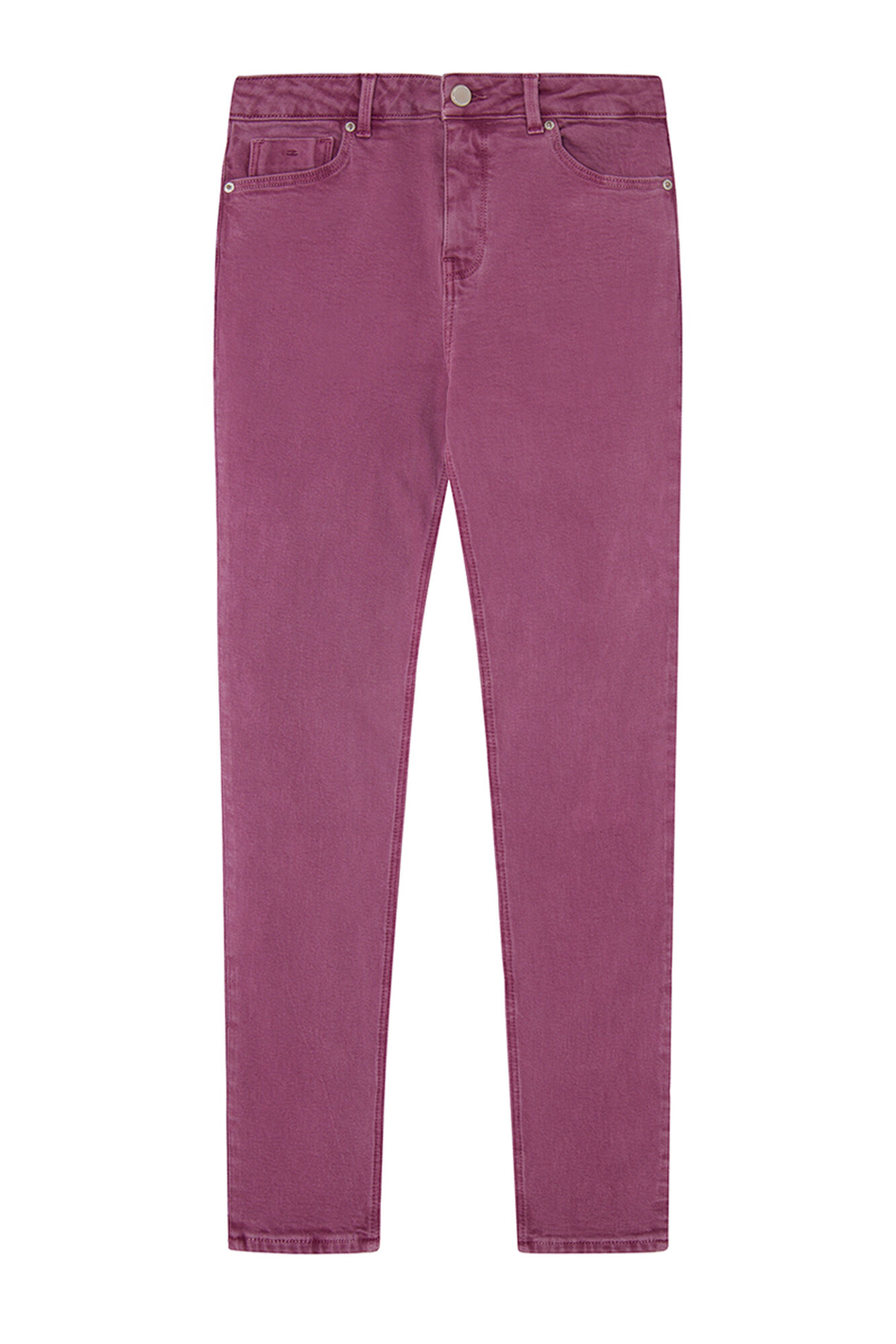 Calça jeans cropped slim, lavagem sustentável