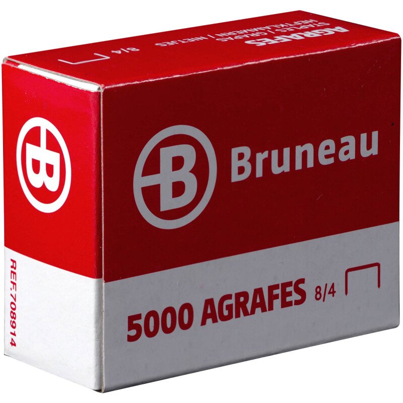 Agrafe Bruneau Bébé 8/4 cuivrées – Boîte de 5000