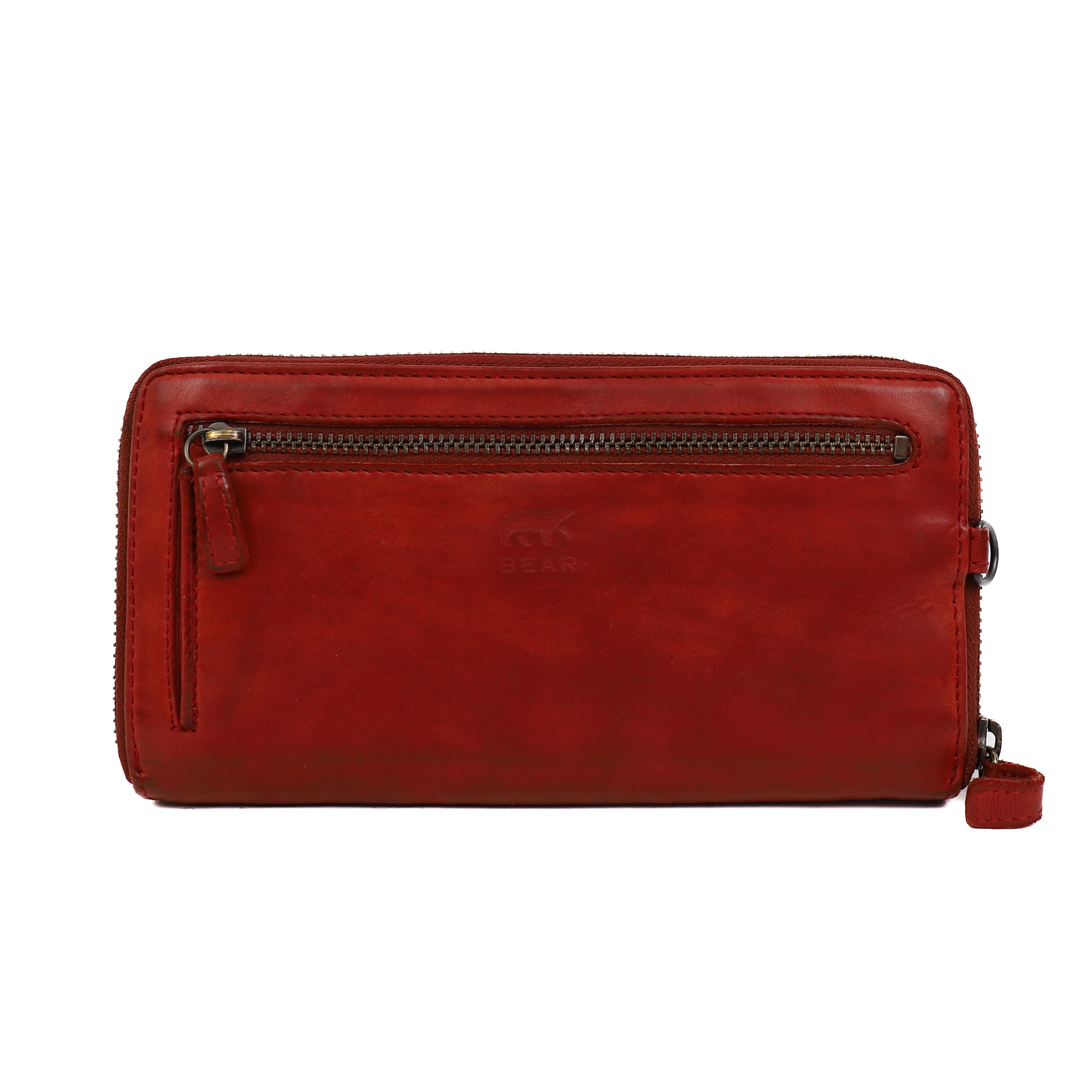 Ritsportemonnee 'Isa' rood Rood