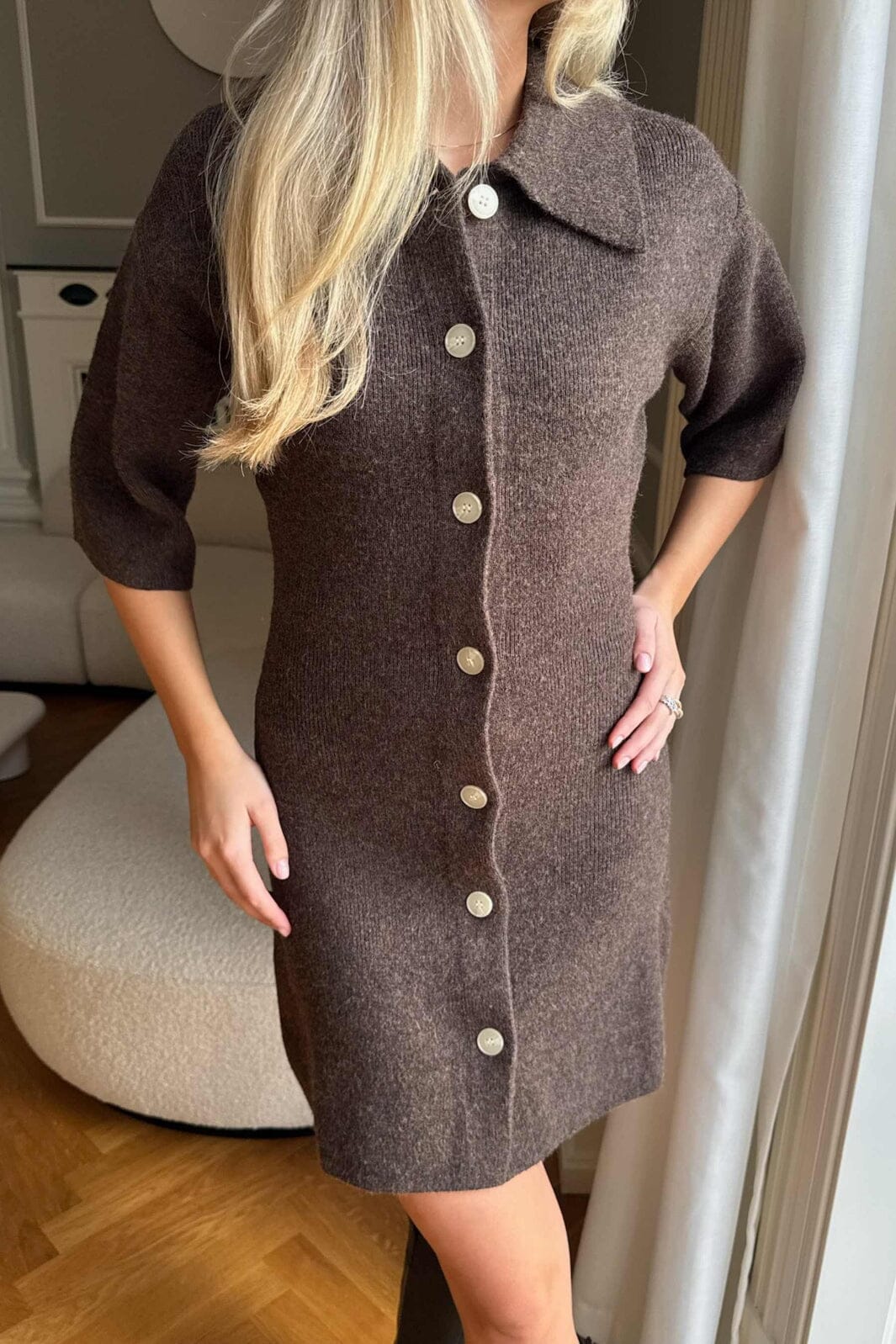 BYIC Oliviaic Knit Dress H105-1 dbrown dark brown