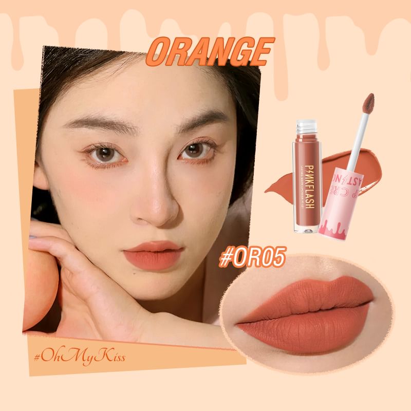 PINKFLASH - Heet blijvende matte lippencrème - 6 kleuren