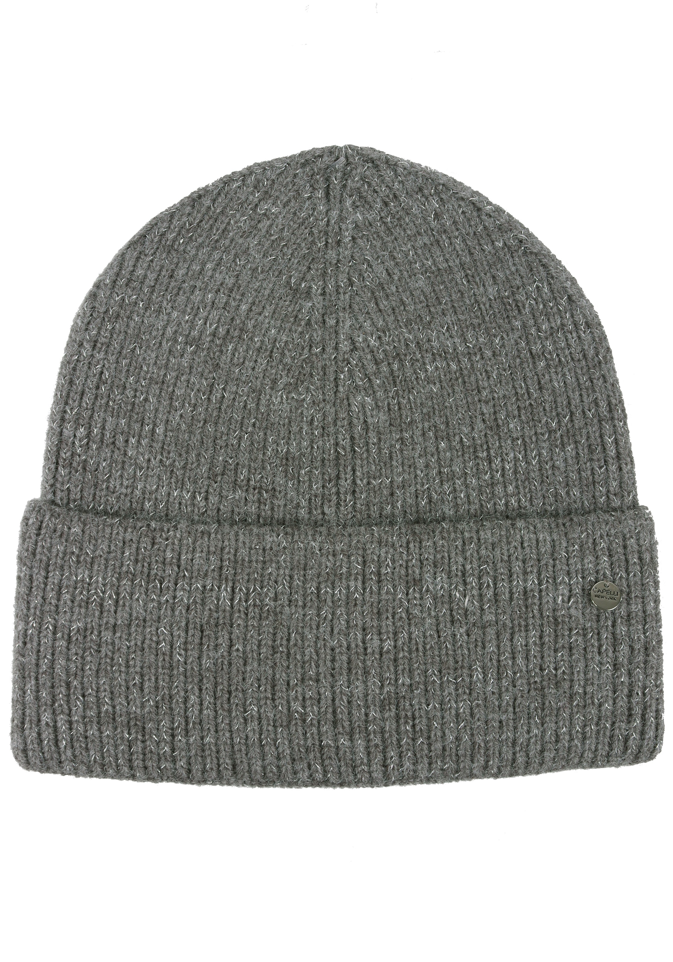 Capelli New York Beanie , Strickmütze mit dezent eingearbeiteten Glitzerfäden