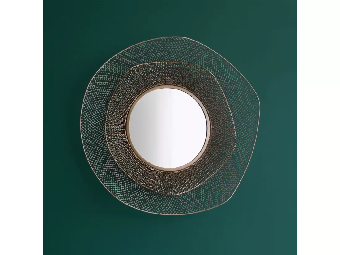 Miroir en métal forme organique 79 cm