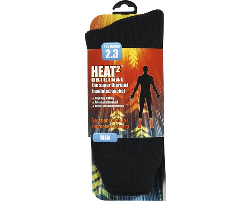 Heat Square Sokken Heren Zwart Maat 40-45