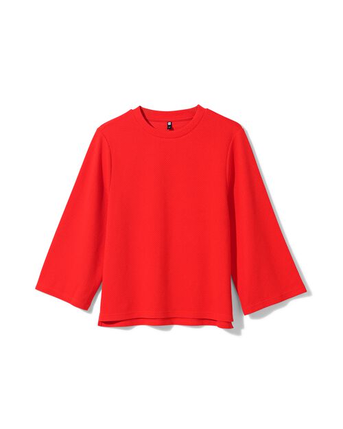 t-shirt femme Kacey structuré rouge