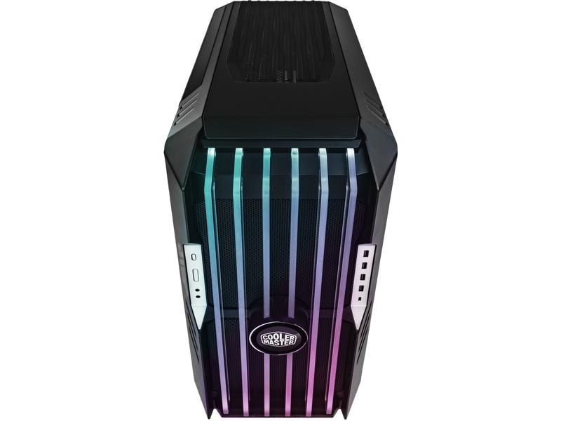 Cooler Master PC-Gehäuse HAF 700 EVO Schwarz Vielseitig einsetzbarer Big-Tower mit Sichtfenster