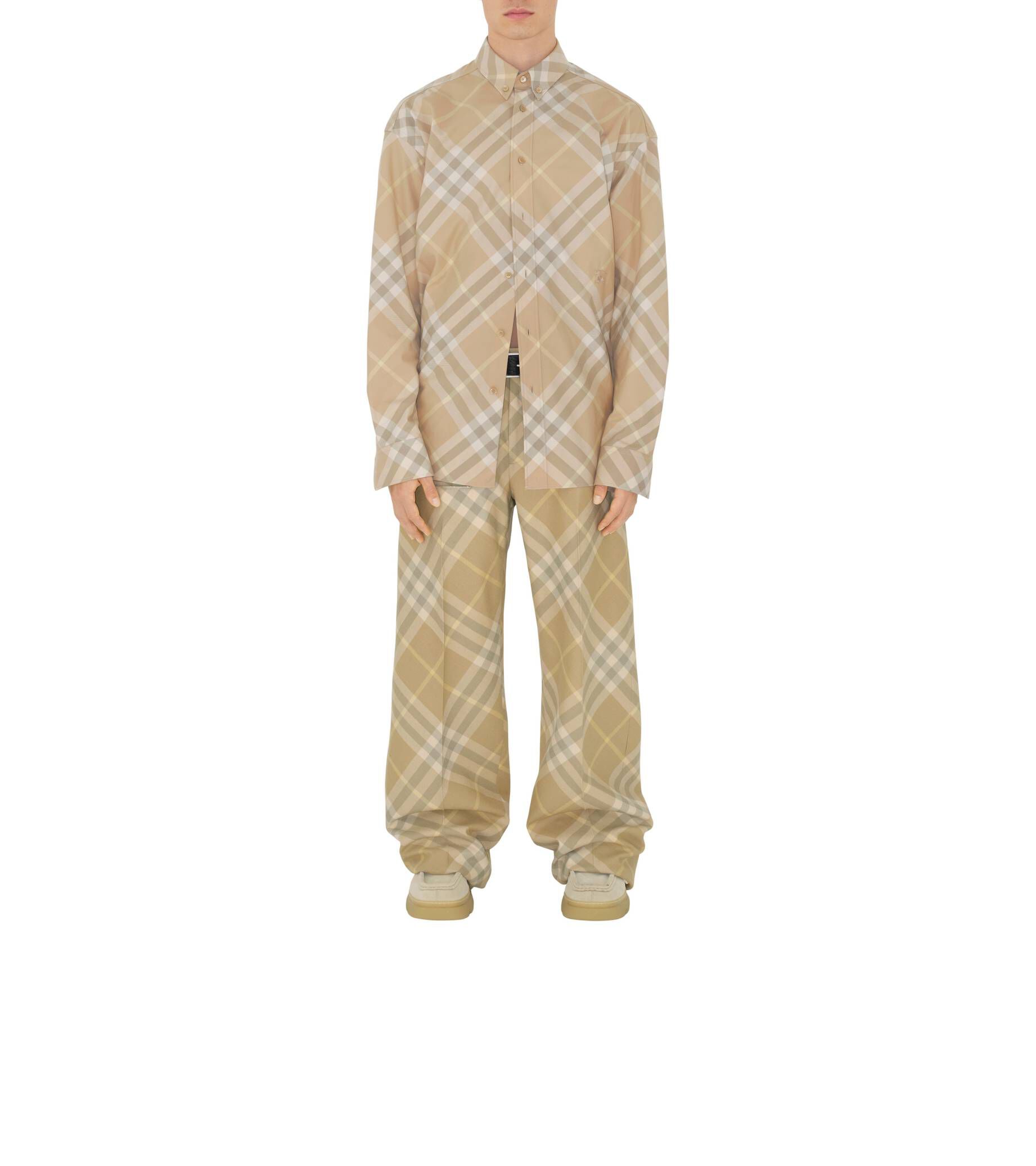 Burberry| Herren Hemd CHECK Langarm Oversized Fit