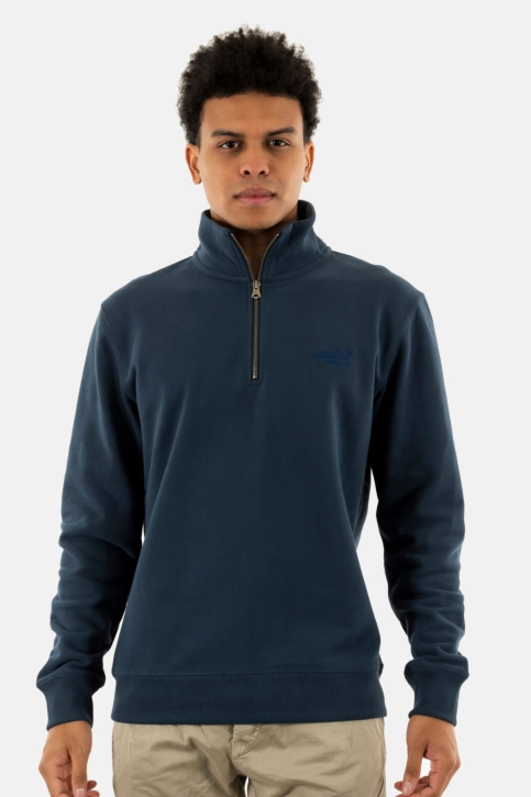 Sweat superdry essential logo henley jua lauren navy