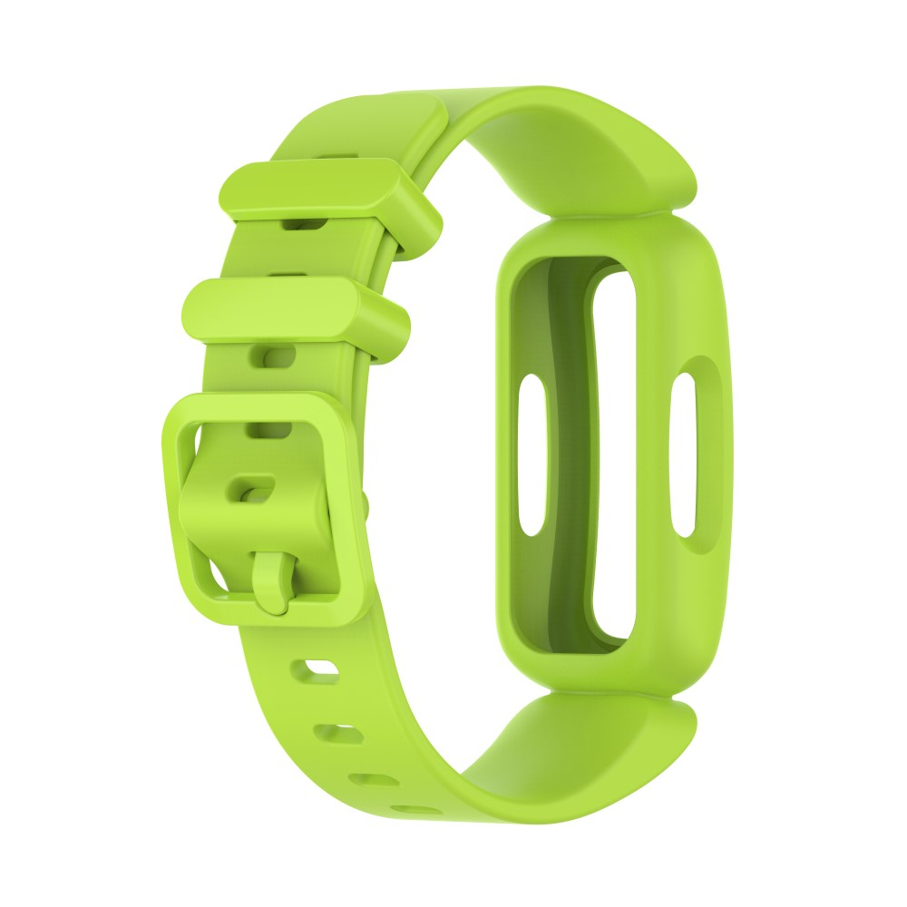 (Gr. XS) Fitbit Ace 3 / Inspire 2 / Inspire HR / Inspire Gummi Armband mit Dornschliesse (Gelenkumfang 130-200 mm) - Grün