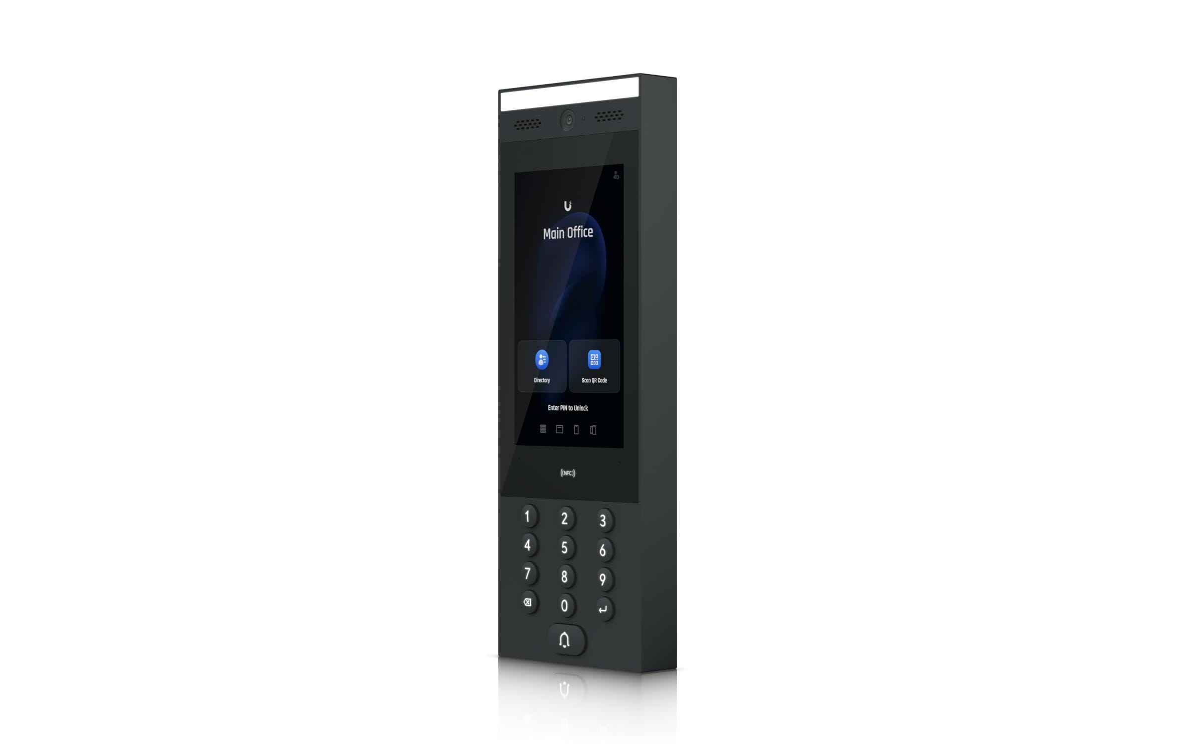 Intercom<br>Ein Indoor-/Outdoor-Intercom-Terminal zur Verwaltung von Eintrittsanfragen für Wohn- und Geschäftsgebäude