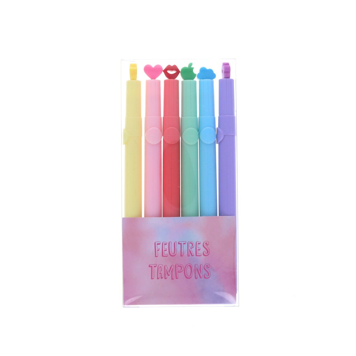 Lot de 6 feutres tampons Mercredi et Patati