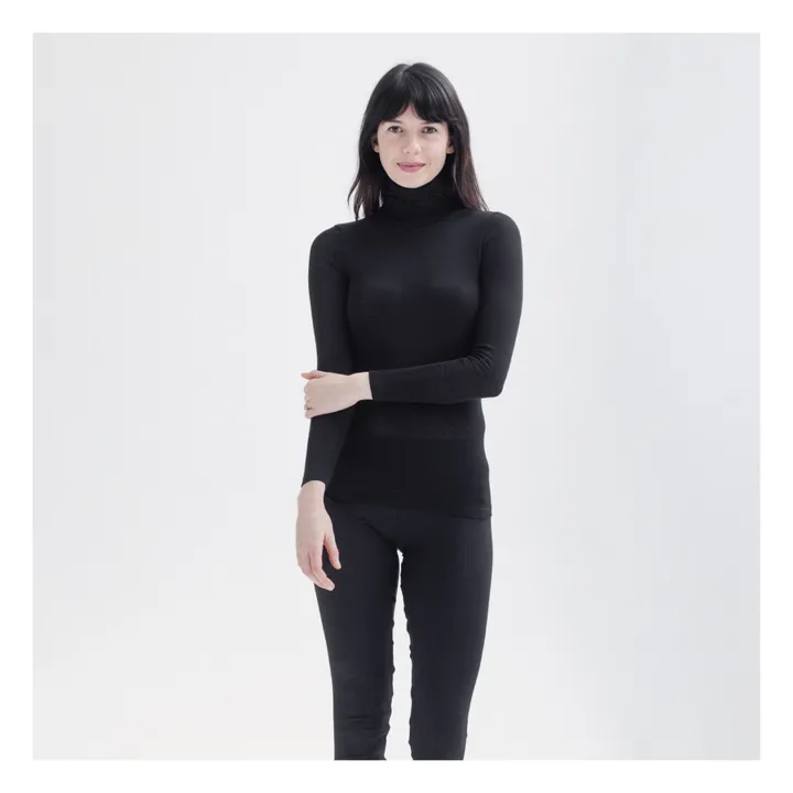 Minimalisma Legging Great en Soie - Collection Femme | Noir