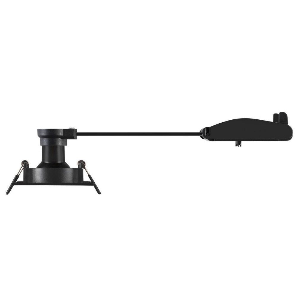 Nieuwe Tria inbouwplafondlamp in zwart, GU10, 82mm vierkant