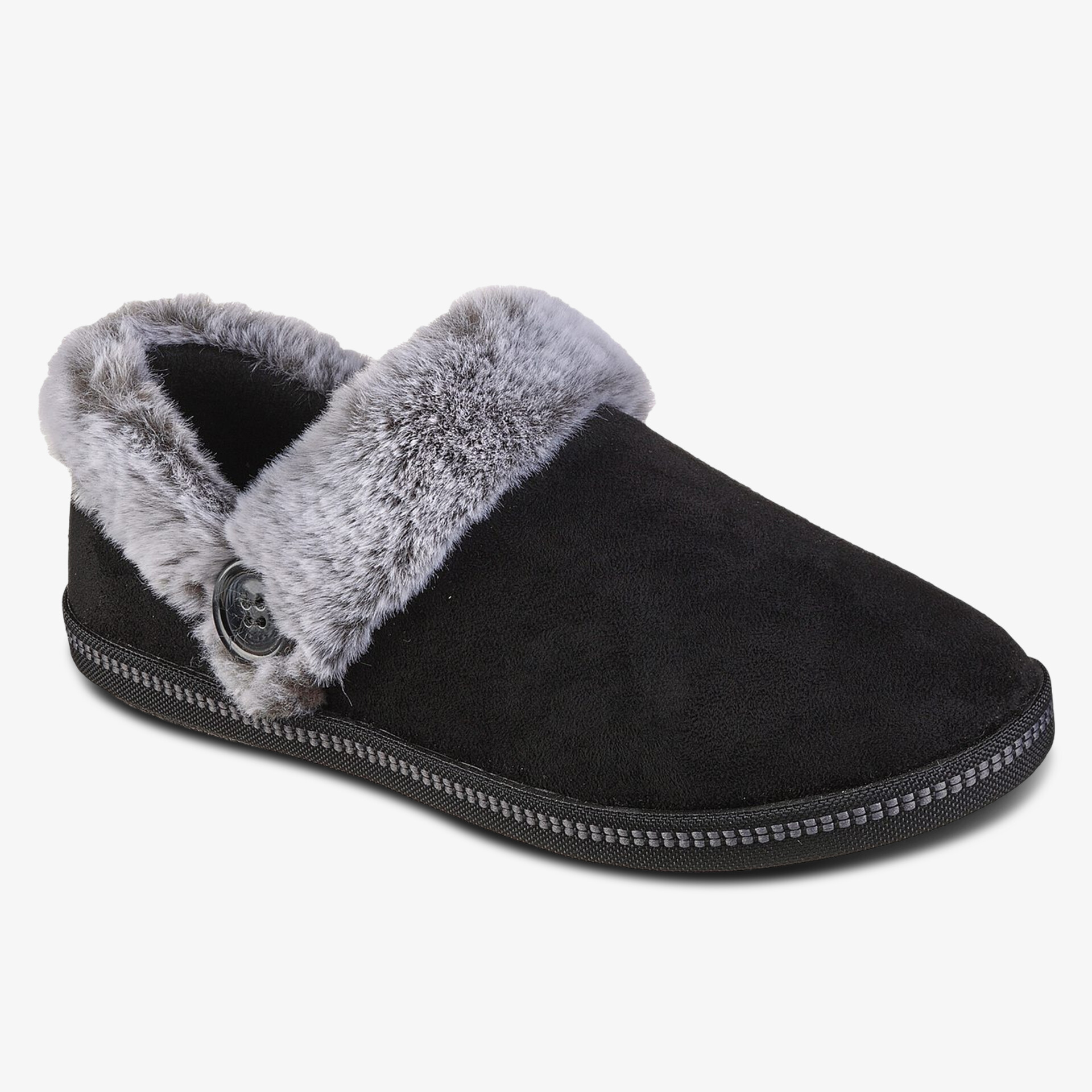 SKECHERS COZY CAMPFIRE FRESH TOAST Damen Hausschuhe schwarz