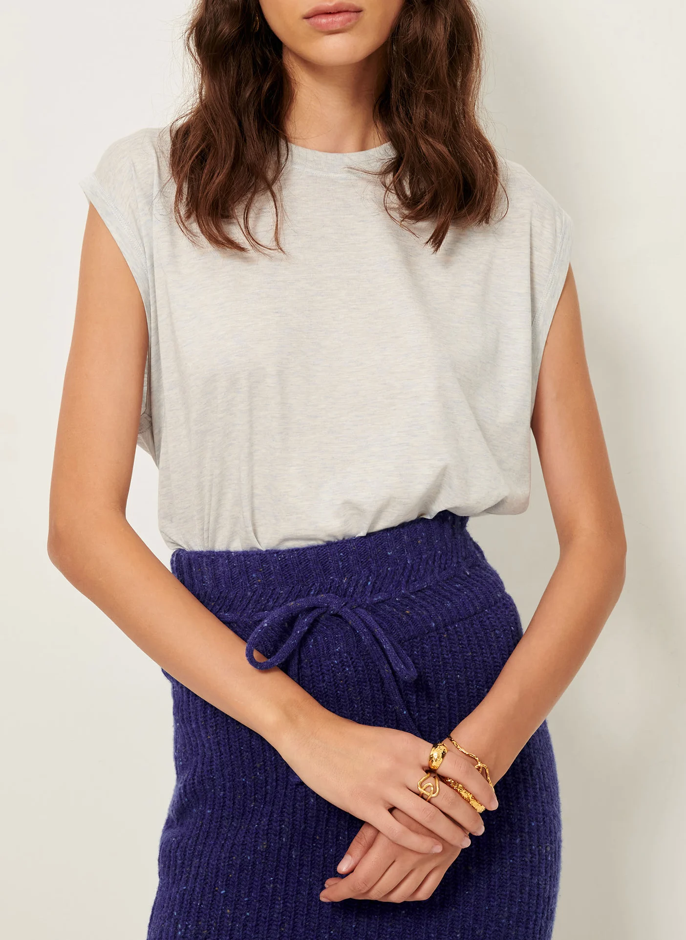 DEEDOO - Tee-shirt ample col rond | Bleu