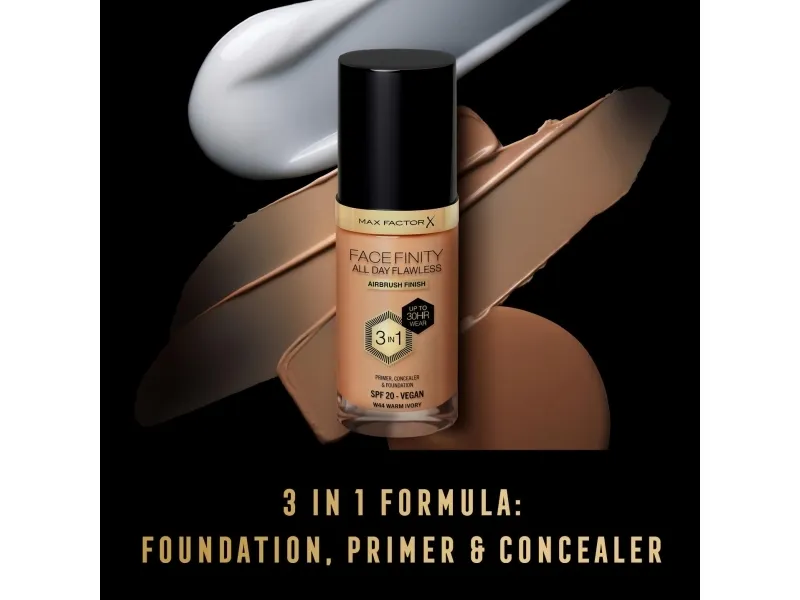 MAX FACTOR FACEFINITY All Day Flawless 3in1 Foundation No. C50 Natural Rose 30ml