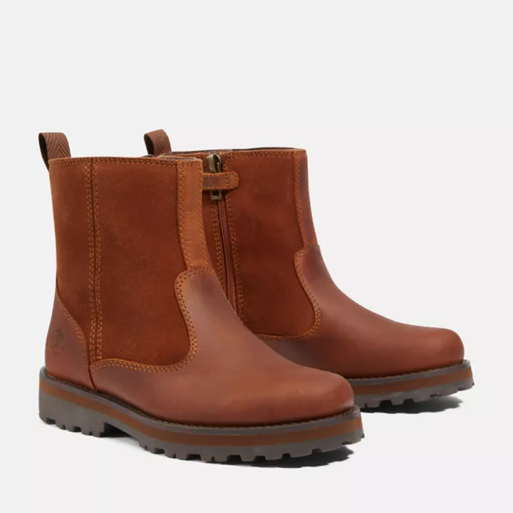 Bota infantil Courma Kid Lined para jovens na cor marrom