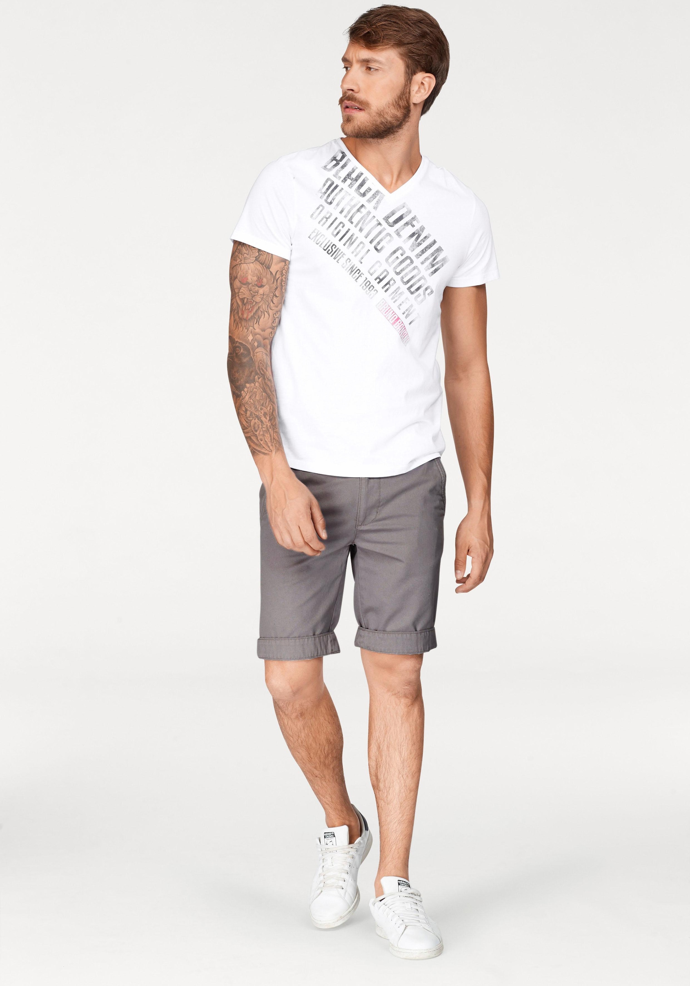 Bruno Banani Chinoshorts  inklusive Gürtel