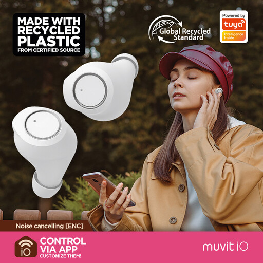 Fones de ouvido Muvit Io Smart True Wireless Urban Enc