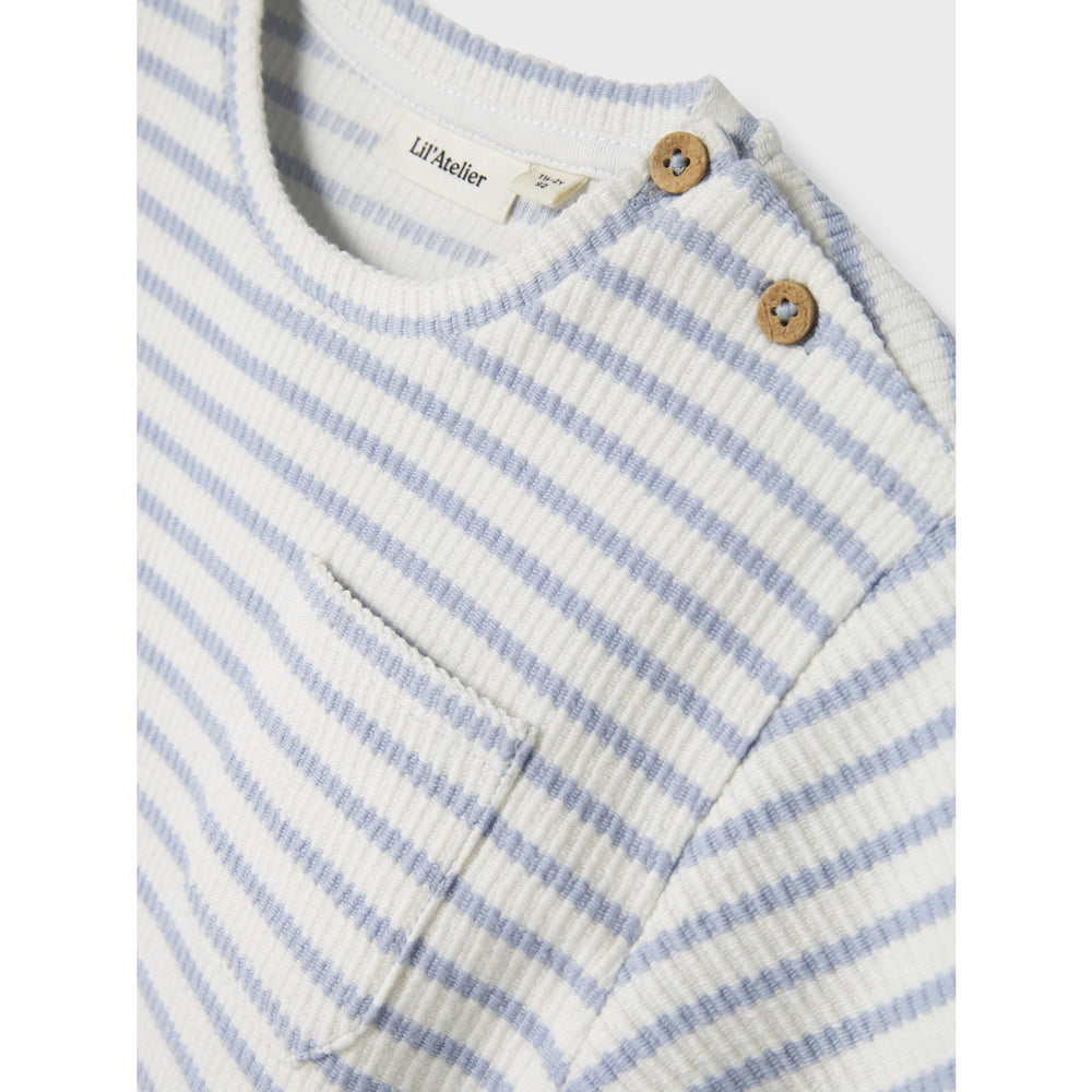 Køb Lil'Atelier Zen Blue Nmmtadeo Ss Loose Top Lil