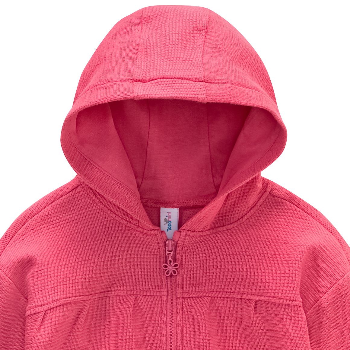 Topomini Baby Sweatjacke mit Kapuze pink