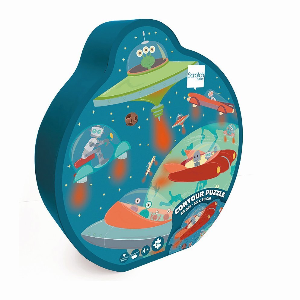Scratch - Konturpuzzle Weltraum 59 Teile