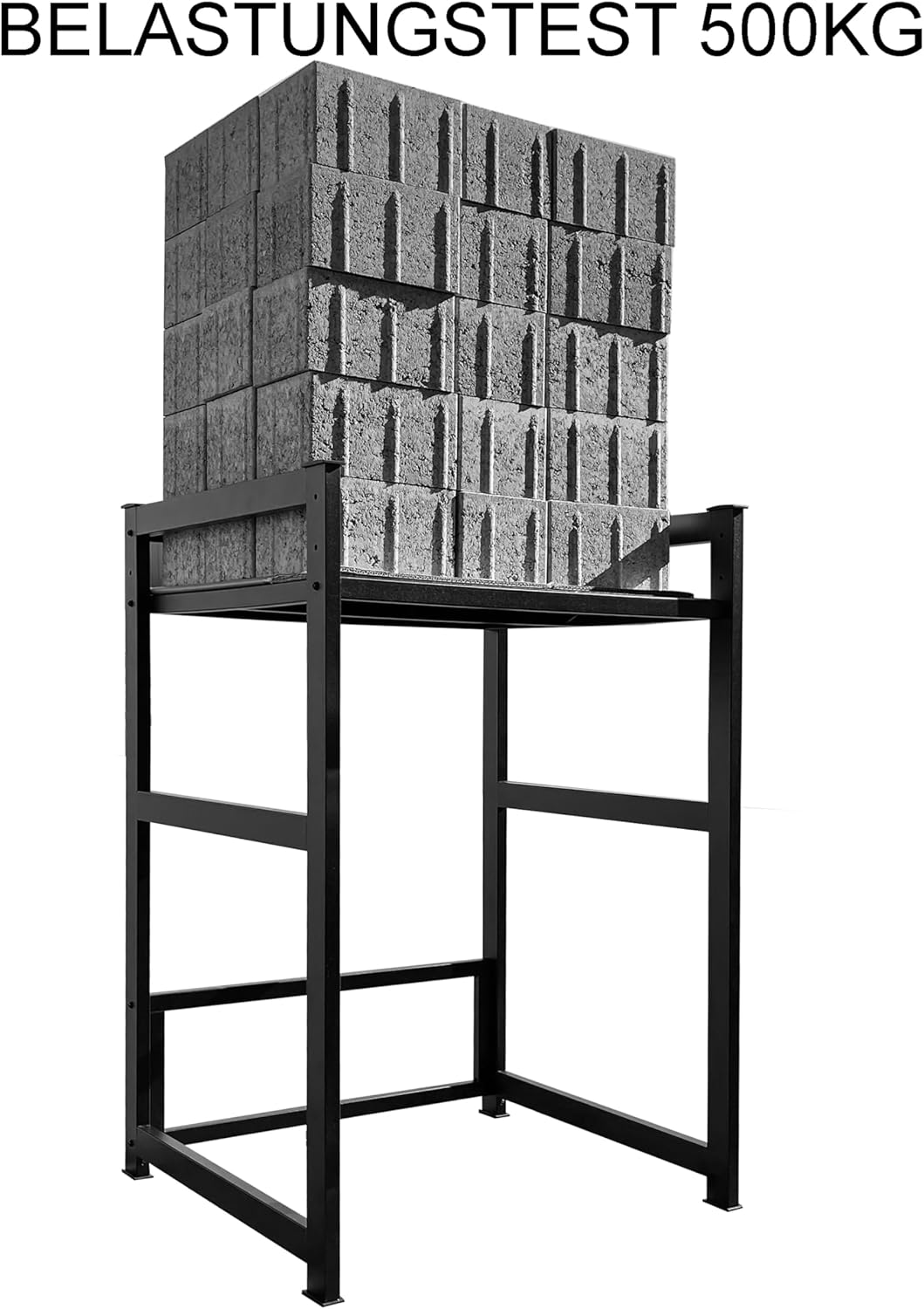 QUICK STAR Waschmaschinenregal 74x65x111cm mit Auszug Weiss Standregal Trockner Aufbewahrungsorganisator Badezimmer