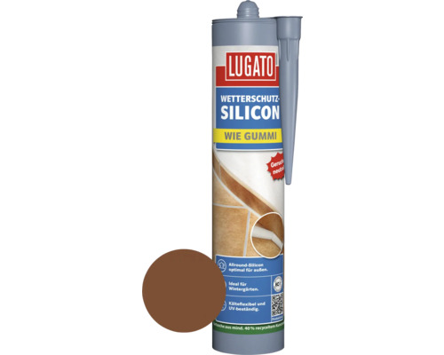 Lugato Weerbestendige Siliconen, Zoals Rubber, Mahonie, 310 ml