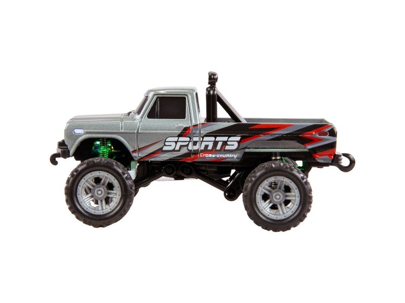 Amewi Monster Truck Die Cast 1:64 RTR, Grau Ferngesteuerte Monster Truck im Massstab 1:64