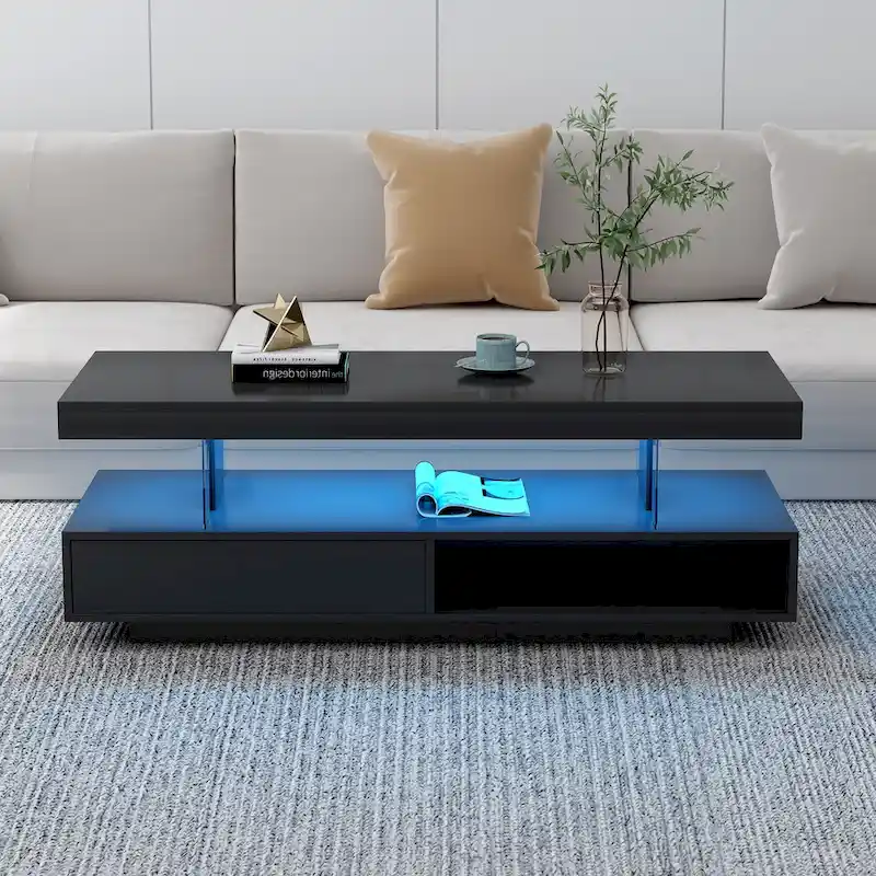 U-Can Led Coffee Table with Storage