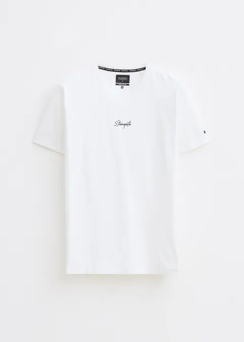 T-shirt met logo print wit (WIT)