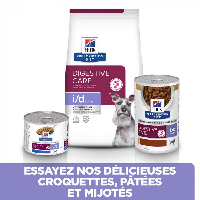 HILL'S Prescription Diet i/d Digestive Care Low Fat en terrine - Pâtée pour chien