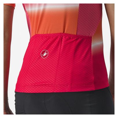 Maillot Manches Courtes Femme Castelli Dolce Orange/Rose
