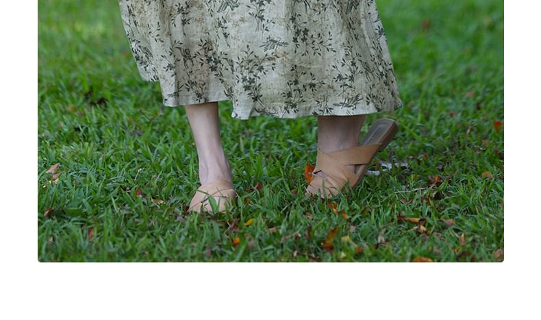 ZIMO - Midi A-lijn rok met hoge taille en bloemenprint