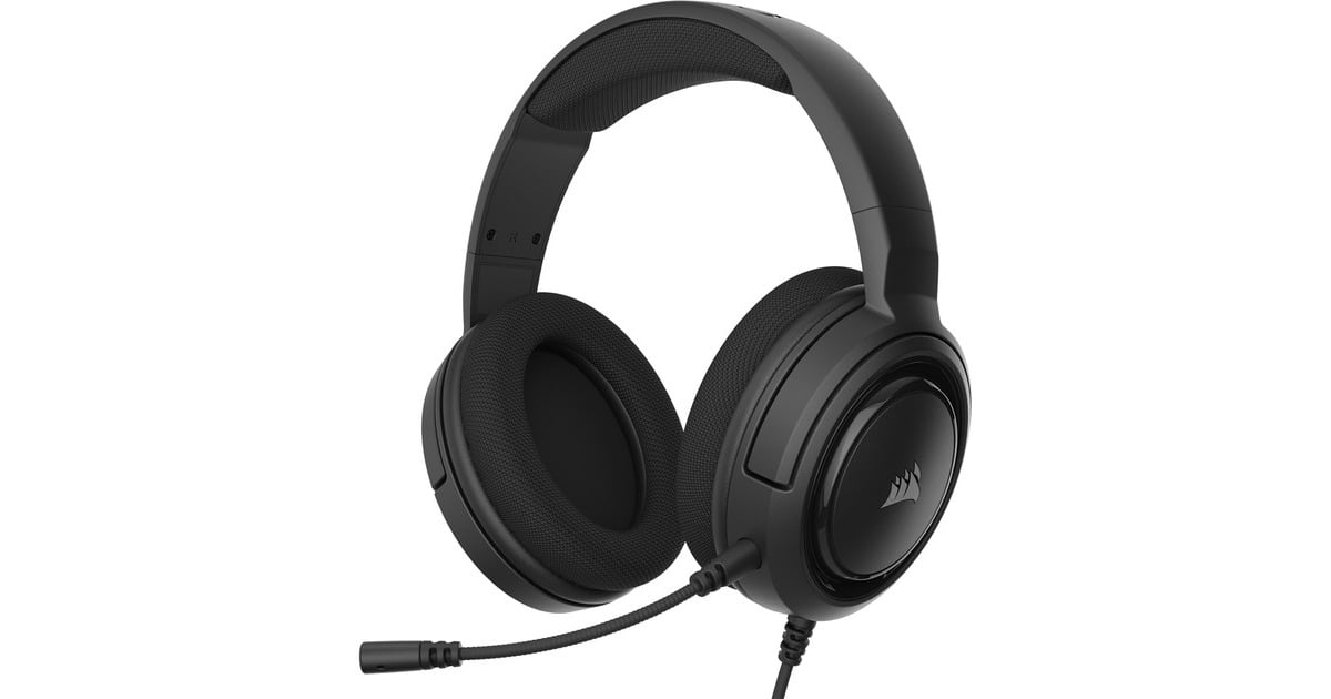 CorsairHS35 Stereo  over-ear gaming headset  (Zwart, Pc, PlayStation 4, Xbox one, Nintendo Switch)