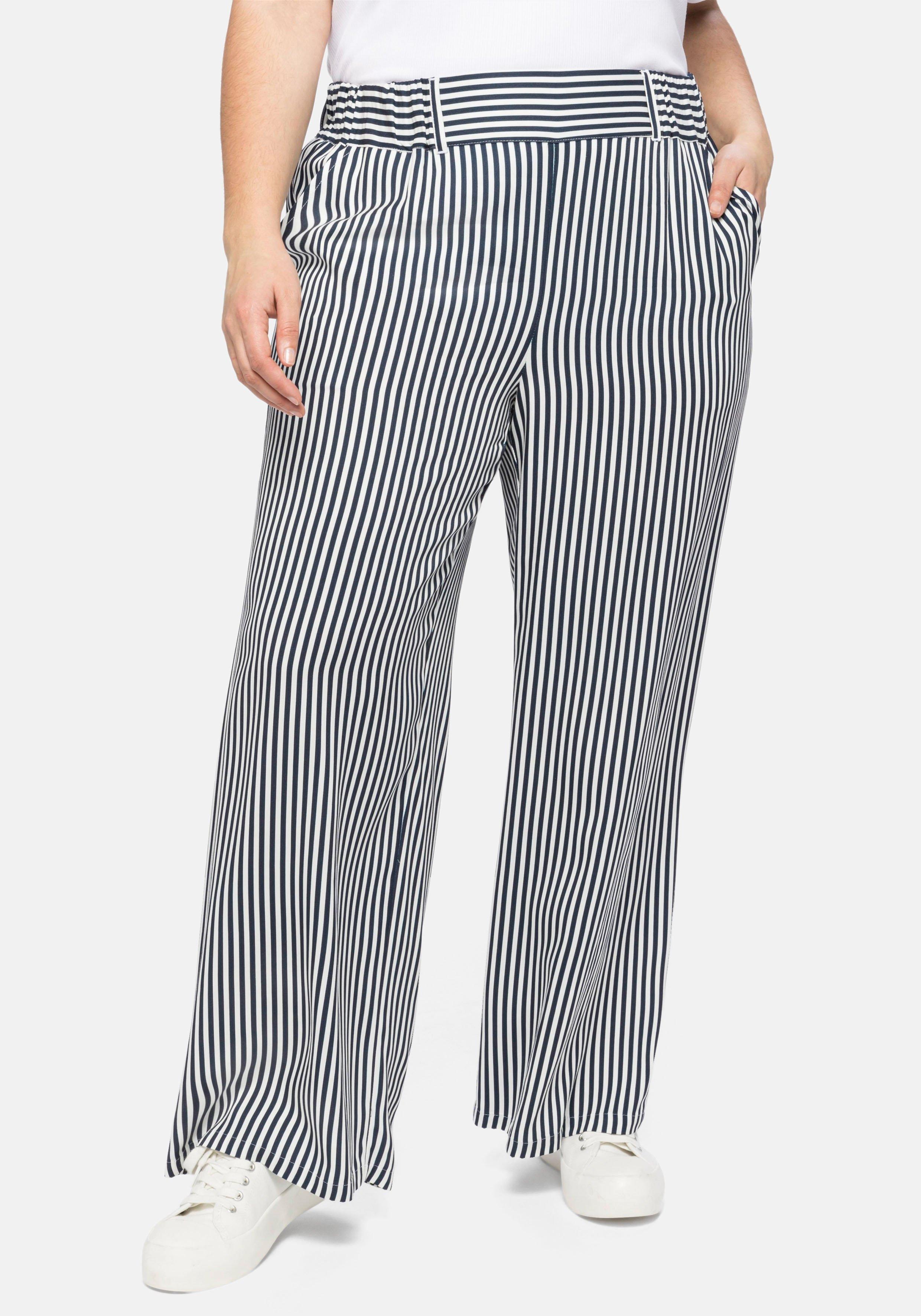 Weite Hose mit Alloverdruck und Schlupfbund
