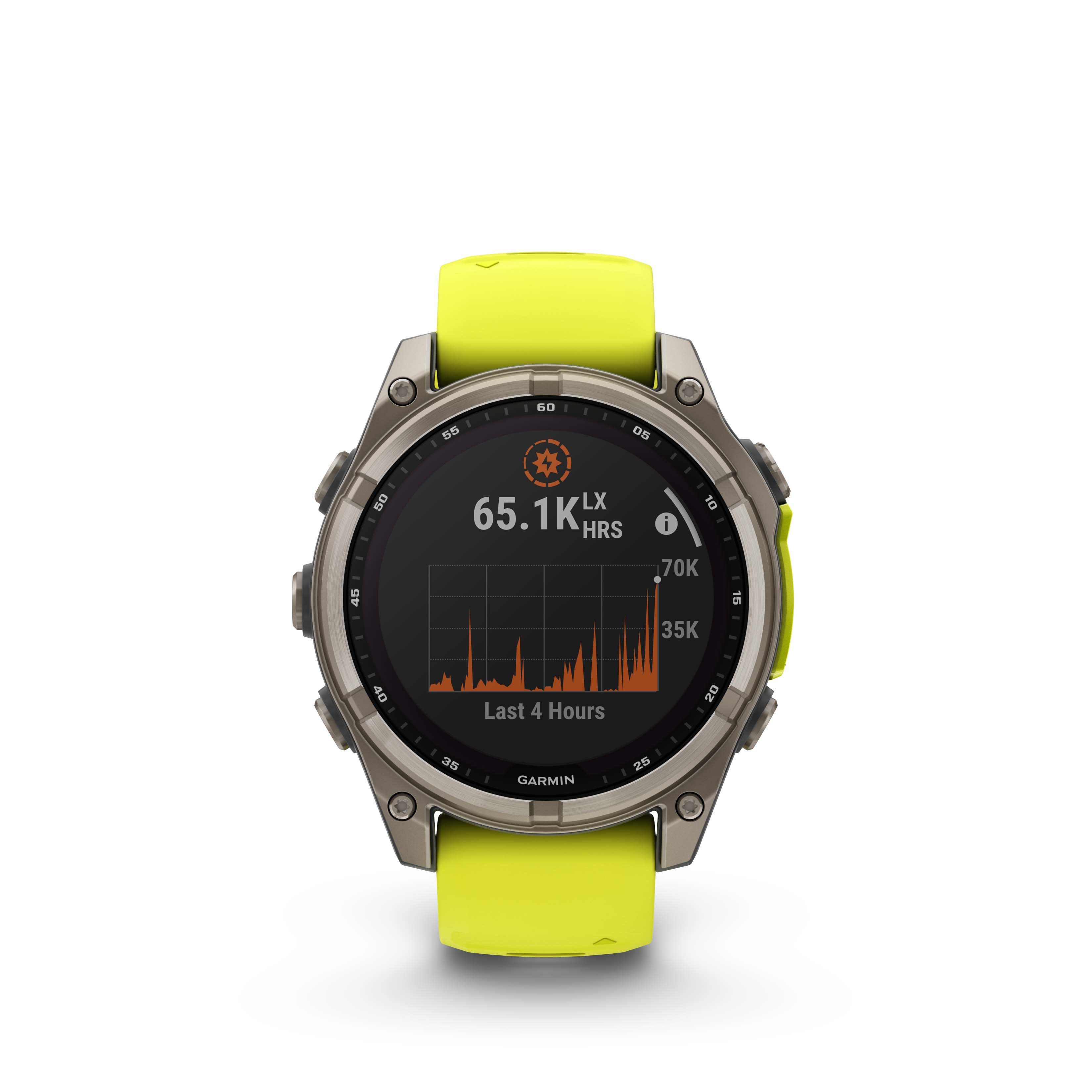Garmin Fenix 8 47mm Sapphire Solar Titan/Yellow