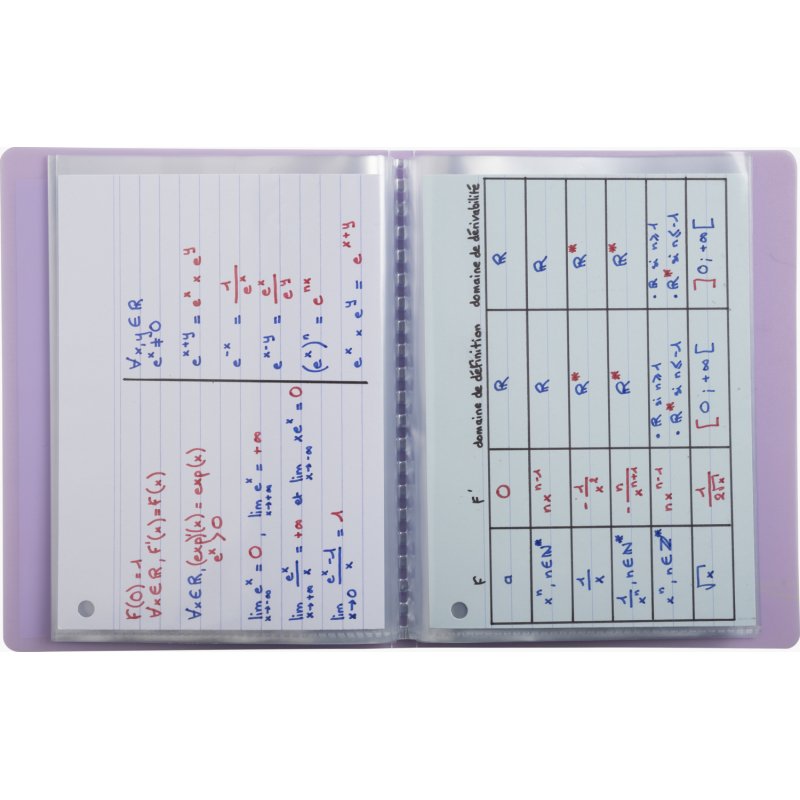 Porte-documents exacompta kreacover  polypropylene      110x150mm 40vues assortiment  pastel