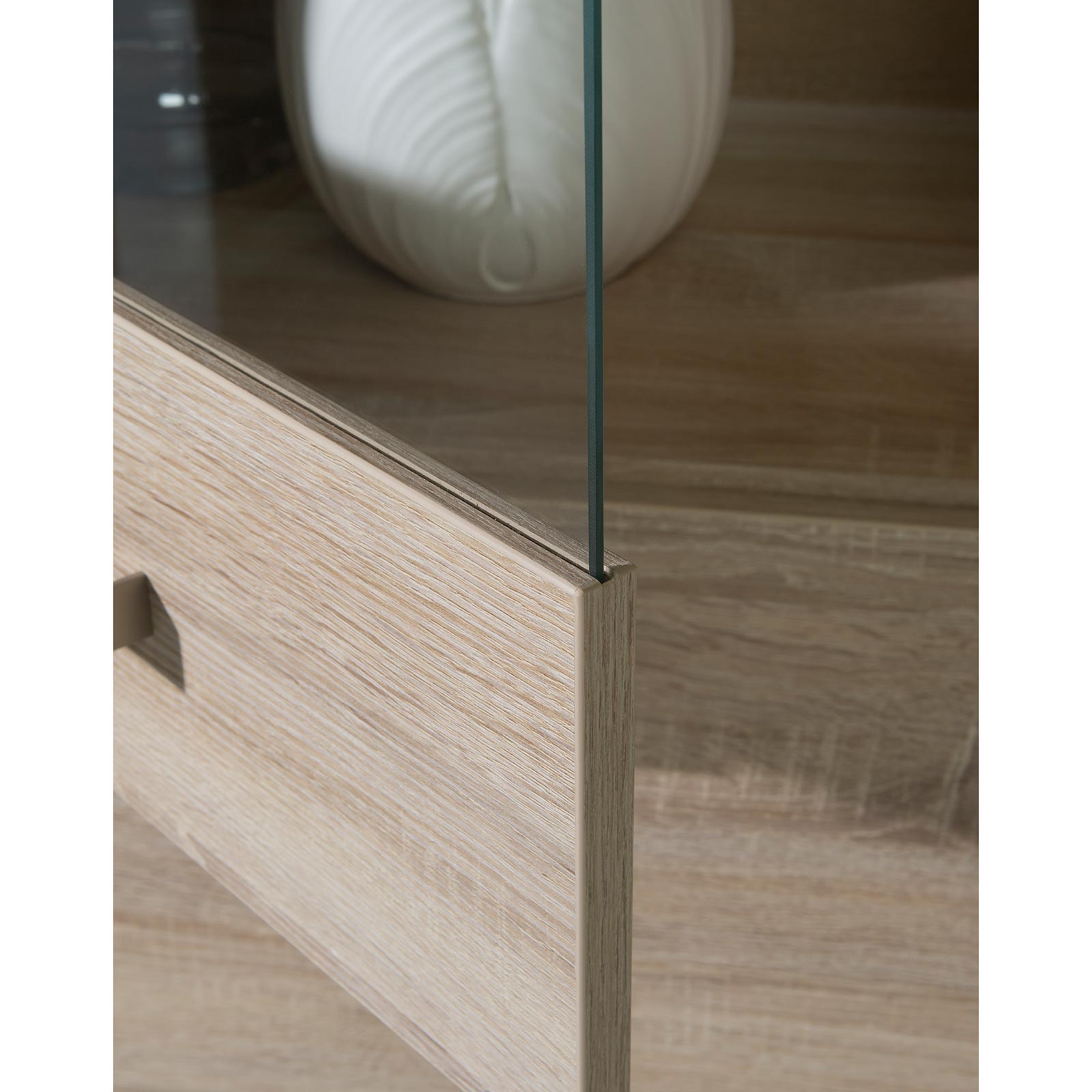 Vitrine - Sonoma Eiche - 198 cm hoch