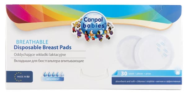 CANPOL BABIES disposable breats pads, 30 psc., 1/653