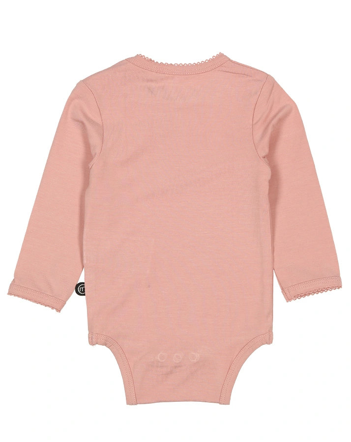 Langarm-Body BAMBOO – MINY BASIC in misty rose