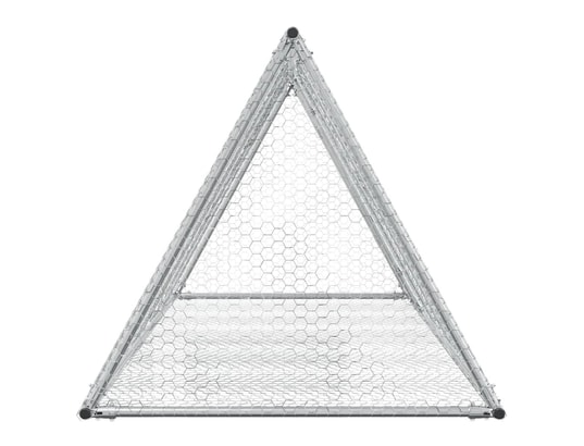 VIDAXL - Cage à lapin argenté 200x105x91 cm acier galvanisé