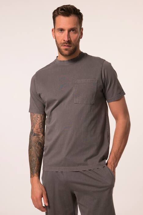 JP1880 Schlafanzug, Homewear, kurzer Zweiteiler, Vintage Look, bis 8 XL, anthrazit | Ulla Popken