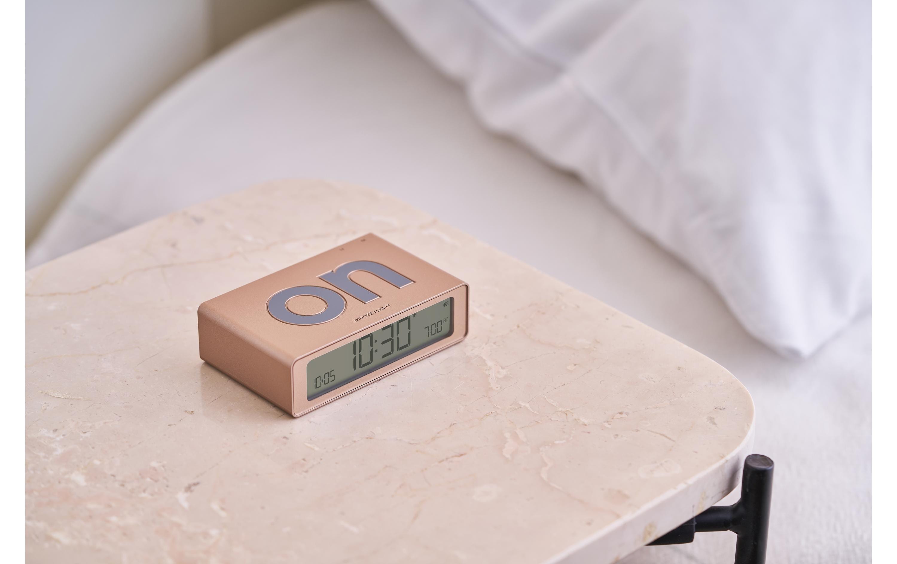 Digitalwecker Flip Mini GoldMini LCD-Wecker mit Umkehrfunktion (On/Off)
