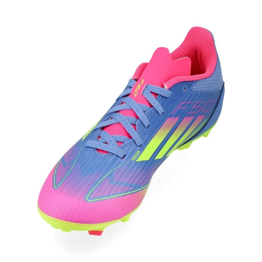 adidas F50 League FG/AG Celestial Victory - Blue Fusion/Lucid Lemon/Lucid Pink Enfant