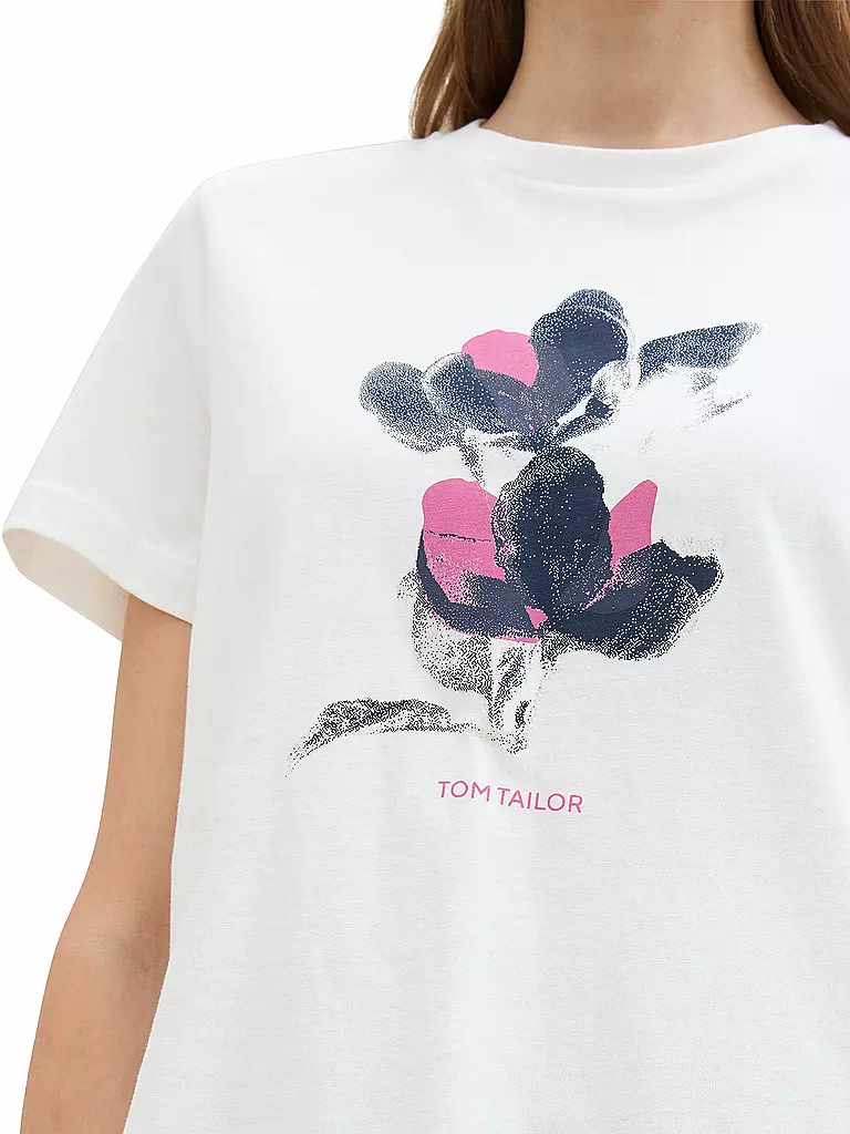 TOM TAILOR T-Shirt creme