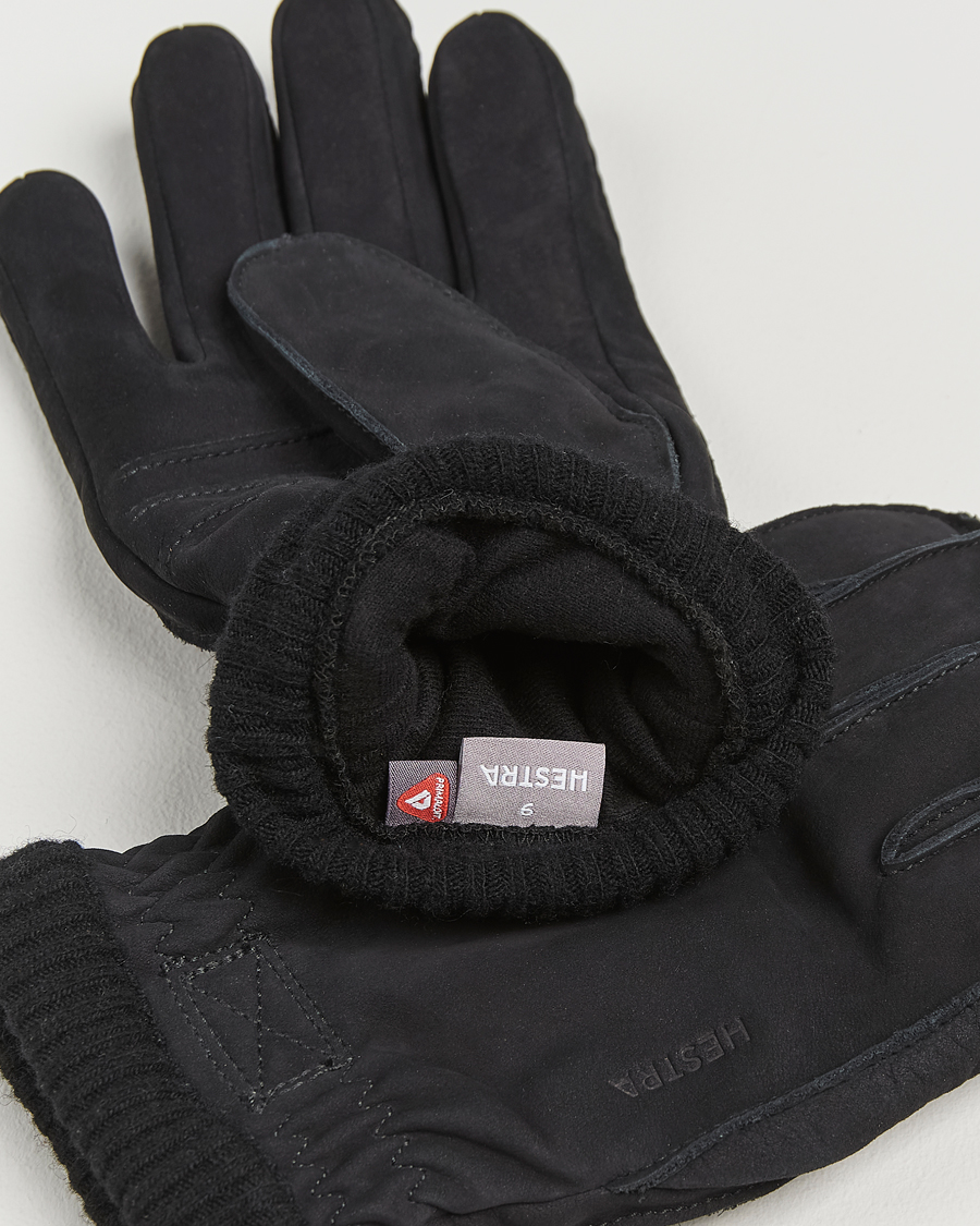 Hestra Joar Primaloft Lined Nubuck Glove Black